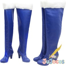 画像1: ユニ(ブルーキャット・マオ・キュアコスモ)　変身後　コスプレ靴　スター☆トゥインクルプリキュア　コスプレブーツ　JUJUcosplay (1)