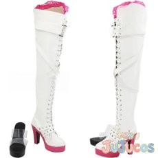 画像1: 初音ミク　レーシングミク2025　コスプレ靴　VOCALOID　コスプレブーツ　JUJUcosplay (1)