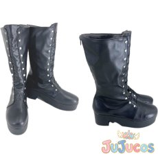 画像1: 重音テト　ハロウィン衣装　コスプレ靴　UTAU　コスプレブーツ　JUJUcosplay (1)