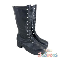 画像4: 重音テト　ハロウィン衣装　コスプレ靴　UTAU　コスプレブーツ　JUJUcosplay (4)