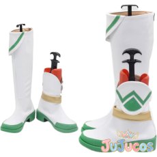 画像1: あんスタ　朱桜司　クロススカウト・プロメッサ　コスプレ靴　あんさんぶるスターズ！　コスプレブーツ　JUJUcosplay (1)