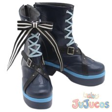 画像4: VTuber　星街すいせい　カラーライズ衣装　6th fes. Color Rise Harmony　コスプレ靴　バーチャルYouTuber　コスプレブーツ　JUJUcosplay (4)