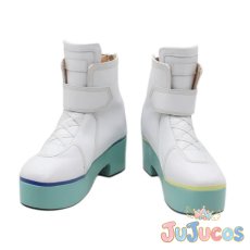 画像1: VTuber　ムーナ・ホシノヴァ　ブライト衣装　コスプレ靴　バーチャルYouTuber　コスプレブーツ　JUJUcosplay (1)