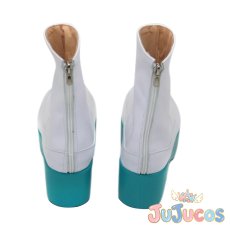 画像4: 初音ミク　劇場版　開かれた窓のセカイの初音ミク　コスプレ靴　プロジェクトセカイ カラフルステージ！ feat. 初音ミク　コスプレブーツ　JUJUcosplay (4)