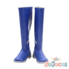 画像1: KAITO　雪ミク スカイタウン　コスプレ靴　VOCALOID　コスプレブーツ　JUJUcosplay (1)