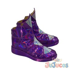 画像2: VTuber　古石ビジュー　厨二病衣装　コスプレ靴　バーチャルYouTuber　コスプレブーツ　JUJUcosplay (2)