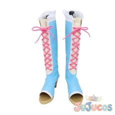 画像1: 霧矢あおい　コスプレ靴　アイカツ!　コスプレブーツ　JUJUcosplay (1)