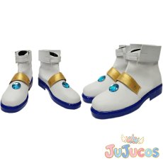 画像1: 高町なのは　バリアジャケット　コスプレ靴　魔法少女リリカルなのは　コスプレブーツ　JUJUcosplay (1)