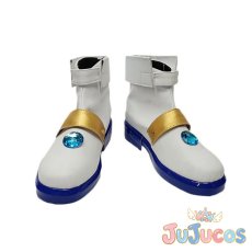 画像2: 高町なのは　バリアジャケット　コスプレ靴　魔法少女リリカルなのは　コスプレブーツ　JUJUcosplay (2)