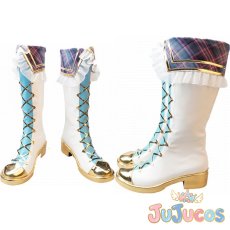 画像1: Liella!　唐可可　フレッシュライブ編 キュートなひらめき　コスプレ靴　ラブライブ！スーパースター!!　コスプレブーツ　JUJUcosplay (1)