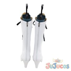 画像4: 朝比奈まふゆ　荊棘の道は何処へ　本気のイカ焼きを味わって　コスプレ靴　プロジェクトセカイ カラフルステージ！ feat. 初音ミク　コスプレブーツ　JUJUcosplay (4)