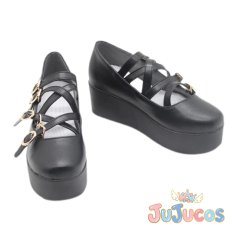 画像2: VTuber　Shiori Novella(シオリ・ノヴェラ)　探偵衣装　コスプレ靴　バーチャルYouTuber　コスプレブーツ　JUJUcosplay (2)