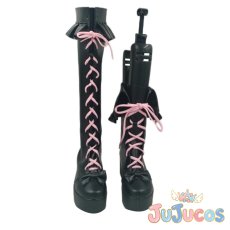 画像2: VTuber　Maria Marionette(マリア マリオネット)　ファーマー　オーバーオール衣装　コスプレ靴　バーチャルYouTuber　コスプレブーツ　JUJUcosplay (2)