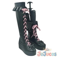 画像3: VTuber　Maria Marionette(マリア マリオネット)　ファーマー　オーバーオール衣装　コスプレ靴　バーチャルYouTuber　コスプレブーツ　JUJUcosplay (3)