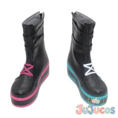 画像2: VTuber　紫宮るな　サイバーパンク　コスプレ靴　バーチャルYouTuber　コスプレブーツ　JUJUcosplay (2)