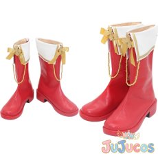 画像1: あんスタ　紫之創　ホワイトブレス　コスプレ靴　あんさんぶるスターズ！　コスプレブーツ　JUJUcosplay (1)