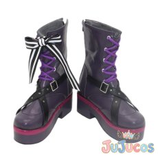 画像2: Vtuber　ラプラス・ダークネス（La+ Darknesss）　カラーライズ　6th fes. Color Rise Harmony　コスプレ靴　バーチャルYouTuber　コスプレブーツ　JUJUcosplay (2)