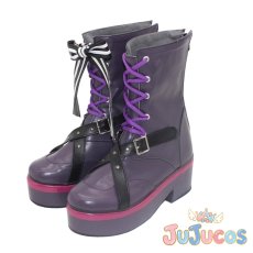 画像3: Vtuber　ラプラス・ダークネス（La+ Darknesss）　カラーライズ　6th fes. Color Rise Harmony　コスプレ靴　バーチャルYouTuber　コスプレブーツ　JUJUcosplay (3)