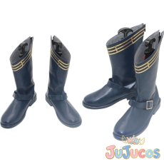 画像1: Vtuber　雨海ルカ　コスプレ靴　バーチャルYouTuber　コスプレブーツ　JUJUcosplay (1)