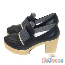 画像3: VTuber　叶(かなえ)　メイド服　コスプレ靴　バーチャルYouTuber　コスプレブーツ　JUJUcosplay (3)