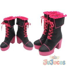 画像1: Vtuber　健屋花那　コスプレ靴　バーチャルYouTuber　コスプレブーツ　JUJUcosplay (1)