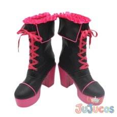 画像2: Vtuber　健屋花那　コスプレ靴　バーチャルYouTuber　コスプレブーツ　JUJUcosplay (2)