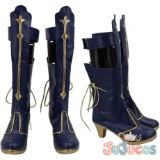 画像1: VTuber　Enna Alouette（エナー・アールウェット） OVERTURE　コスプレ靴　バーチャルYouTuber　コスプレブーツ　JUJUcosplay (1)