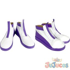 画像1: 紫雨こころ　コスプレ靴　キミとアイドルプリキュア♪　コスプレブーツ　JUJUcosplay (1)