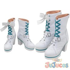 画像1: Vtuber　七詩ムメイ　6th fes. Color Rise Harmony　コスプレ靴　バーチャルYouTuber　コスプレブーツ　JUJUcosplay (1)