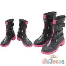 画像1: 桃祈　コスプレ靴　鳴潮(Wuthering Waves)　コスプレブーツ　JUJUcosplay (1)