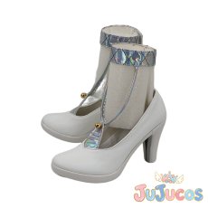 画像4: こんし(今汐)　桃の夭夭たる　コスプレ靴　鳴潮(Wuthering Waves)　コスプレブーツ　JUJUcosplay (4)