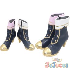 画像1: VTuber　椎名唯華　5th Anniversary　コスプレ靴　バーチャルYouTuber　コスプレブーツ　JUJUcosplay (1)