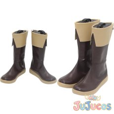 画像1: アスナ　黄色いセーター　コスプレ靴　ソードアート・オンライン　コスプレブーツ　JUJUcosplay (1)