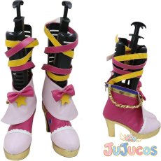 画像1: 虹野ゆめ　ピンクスターコーデ　コスプレ靴　アイカツスターズ!　コスプレブーツ　JUJUcosplay (1)