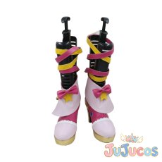 画像2: 虹野ゆめ　ピンクスターコーデ　コスプレ靴　アイカツスターズ!　コスプレブーツ　JUJUcosplay (2)