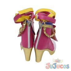 画像4: 虹野ゆめ　ピンクスターコーデ　コスプレ靴　アイカツスターズ!　コスプレブーツ　JUJUcosplay (4)
