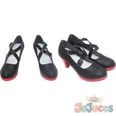 画像1: Vtuber　癒月ちょこ　メイド服　コスプレ靴　バーチャルYouTuber　コスプレブーツ　JUJUcosplay (1)