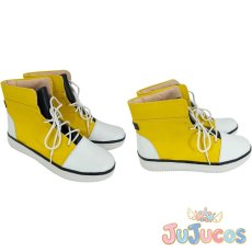 画像1: VTuber　獅子堂あかり　コスプレ靴　バーチャルYouTuber　コスプレブーツ　JUJUcosplay (1)