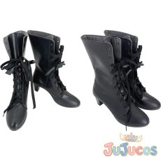 画像1: VTuber　星川サラ　白軍服　コスプレ靴　バーチャルYouTuber　コスプレブーツ　JUJUcosplay (1)