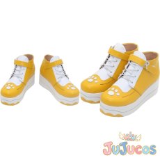 画像1: VTuber　るるどらいおん(rurudoLION)　コスプレ靴　バーチャルYouTuber　コスプレブーツ　JUJUcosplay (1)