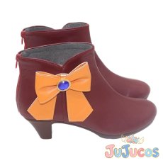 画像4: 大崎甘奈　コスプレ靴　THE IDOLM@STER SHINYCOLORS(アイドルマスター シャイニーカラーズ)　コスプレブーツ　JUJUcosplay (4)