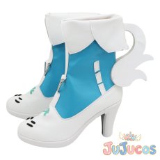 画像4: 日野森雫　扶翼のフェザー　コスプレ靴　プロジェクトセカイ カラフルステージ！ feat. 初音ミク　コスプレブーツ　JUJUcosplay (4)