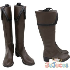 画像1: エドガー・アラン・ポオ　コスプレ靴　文豪ストレイドッグス　コスプレブーツ　JUJUcosplay (1)