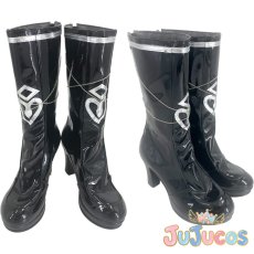 画像1: VTuber　ソフィア・ヴァレンタイン（Sophia Valentine）　小悪魔衣装　コスプレ靴　バーチャルYouTuber　コスプレブーツ　JUJUcosplay (1)