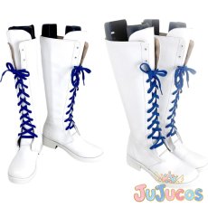 画像1: VTuber　一ノ瀬うるは　VSPO!SHOWDOWN　コスプレ靴　バーチャルYouTuber　コスプレブーツ　JUJUcosplay (1)