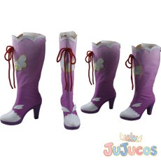 画像1: 紫吹蘭　コスプレ靴　アイカツ!　コスプレブーツ　JUJUcosplay (1)