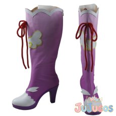 画像2: 紫吹蘭　コスプレ靴　アイカツ!　コスプレブーツ　JUJUcosplay (2)