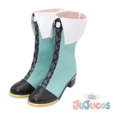 画像3: 日野森雫　ファシネイティング・アイドル　おまんじゅうでリラックス♪　コスプレ靴　プロジェクトセカイ カラフルステージ！ feat. 初音ミク　コスプレブーツ　JUJUcosplay (3)