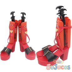 画像1: VTuber　宝鐘マリン　ホロナツパラダイス　コスプレ靴　バーチャルYouTuber　コスプレブーツ　JUJUcosplay (1)