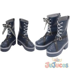 画像1: Vtuber　獅白ぼたん　6th fes. Color Rise Harmony　コスプレ靴　バーチャルYouTuber　コスプレブーツ　JUJUcosplay (1)